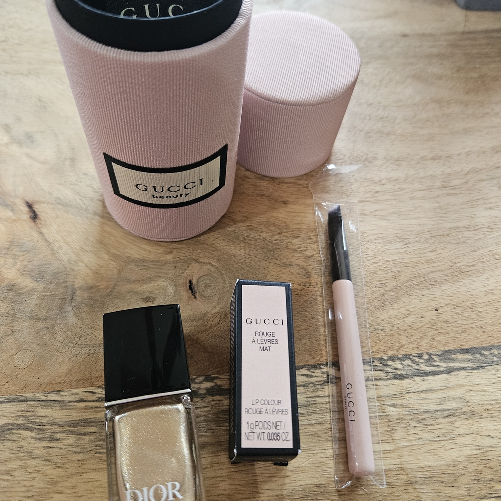 Gucci Beauty Set with Dior Nail Polish